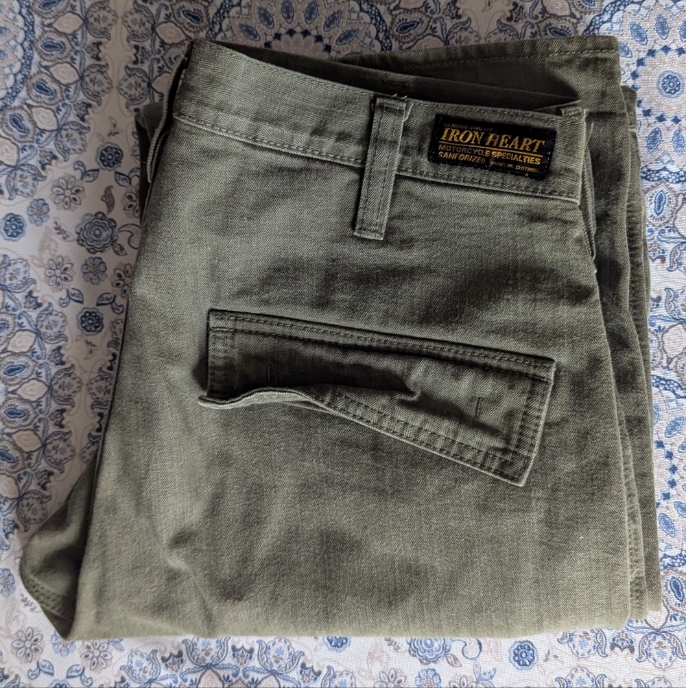 SOLD! Iron Heart Green Fatigue Pants